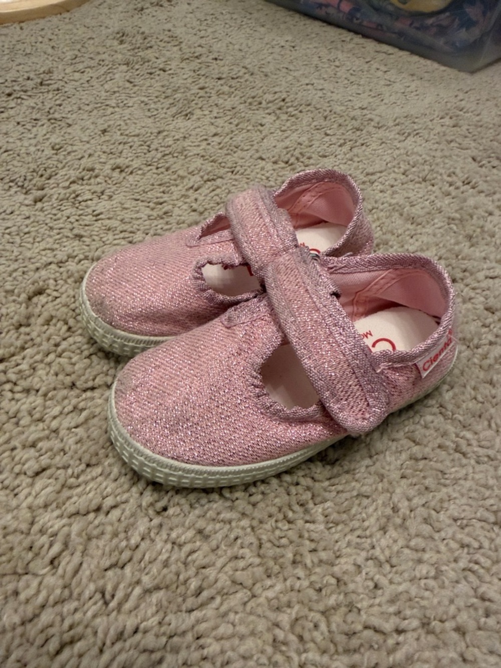 Cienta Light Pink Mary Jane Sneakers with White Sole - Picture 3 of 6